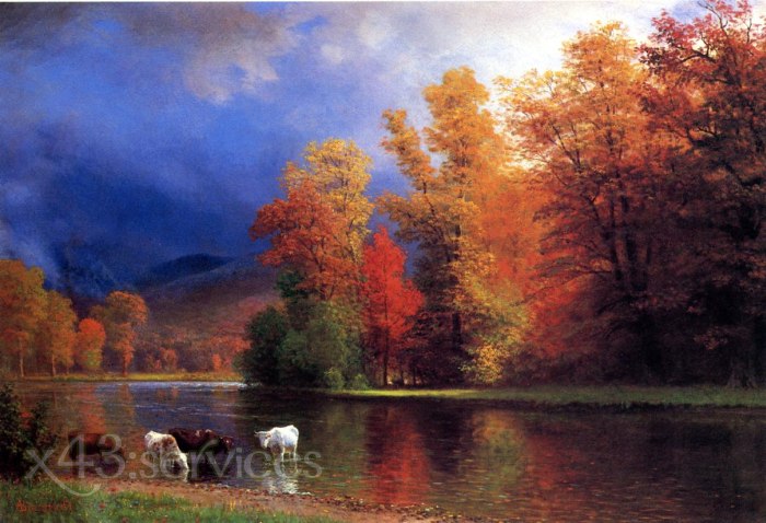 Albert Bierstadt - Auf dem Saco - On the Saco - zum Schließen ins Bild klicken